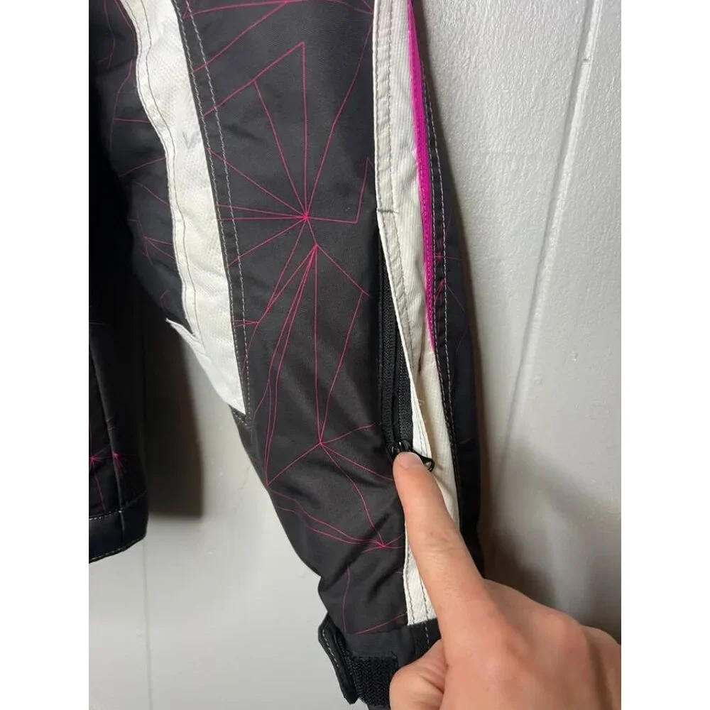 Womens FXR racing Snowmobile Tempt Winter Black Pink Jacket sz 6 - Picture 3 of 6